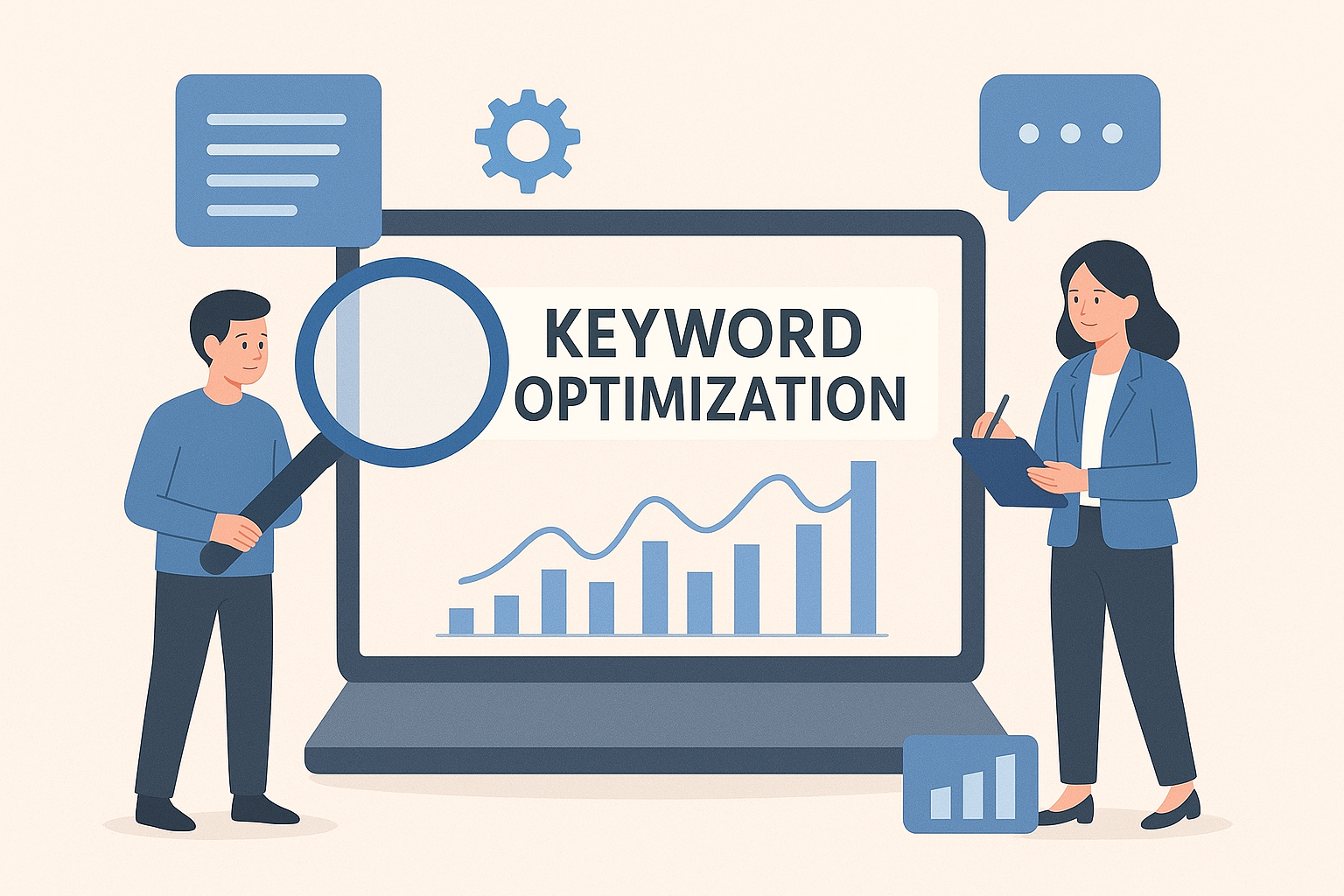 A guide on keyword optimization to improve SEO and achieve higher search engine rankings.