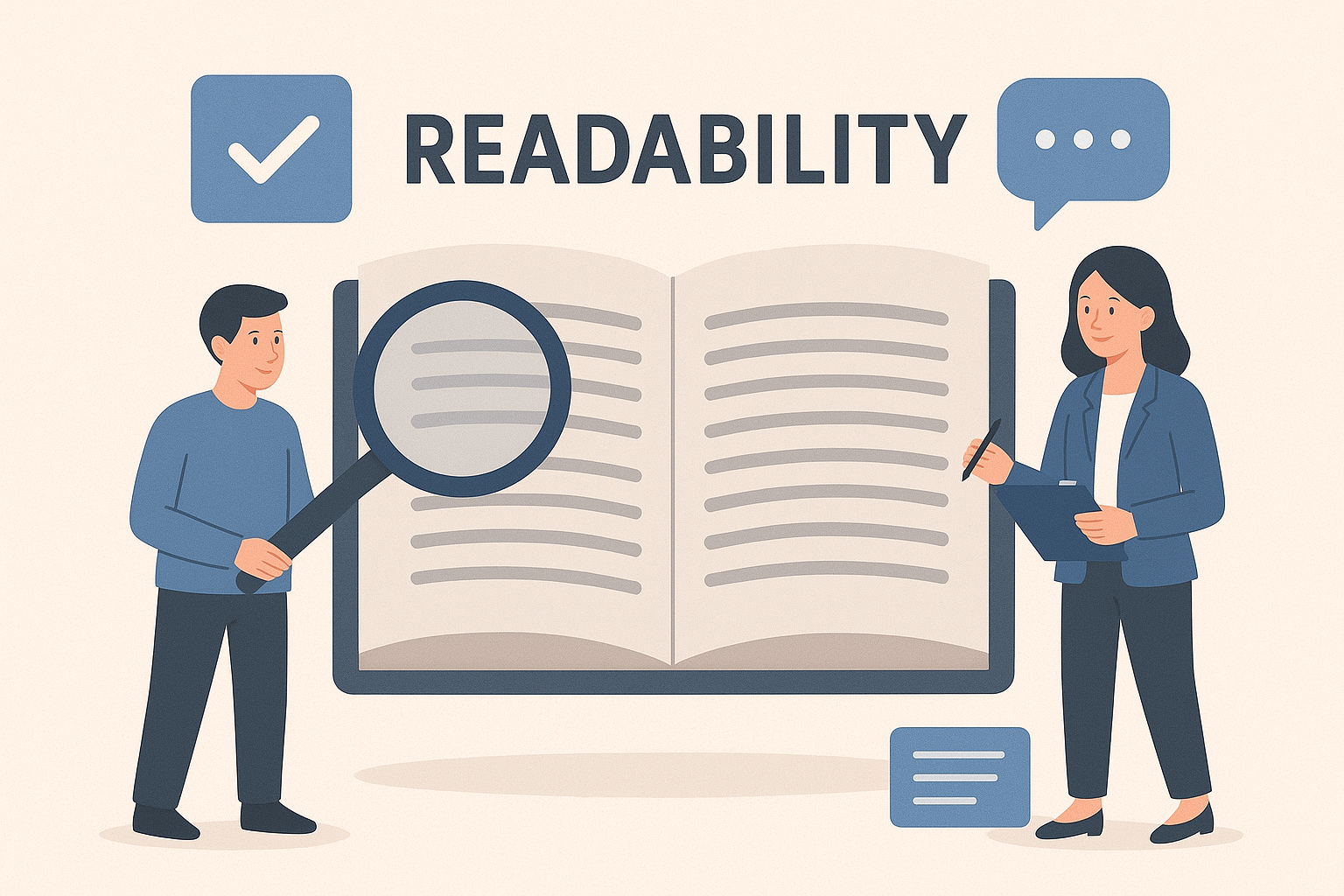 An infographic on how to improve content readability for better SEO in 2025.