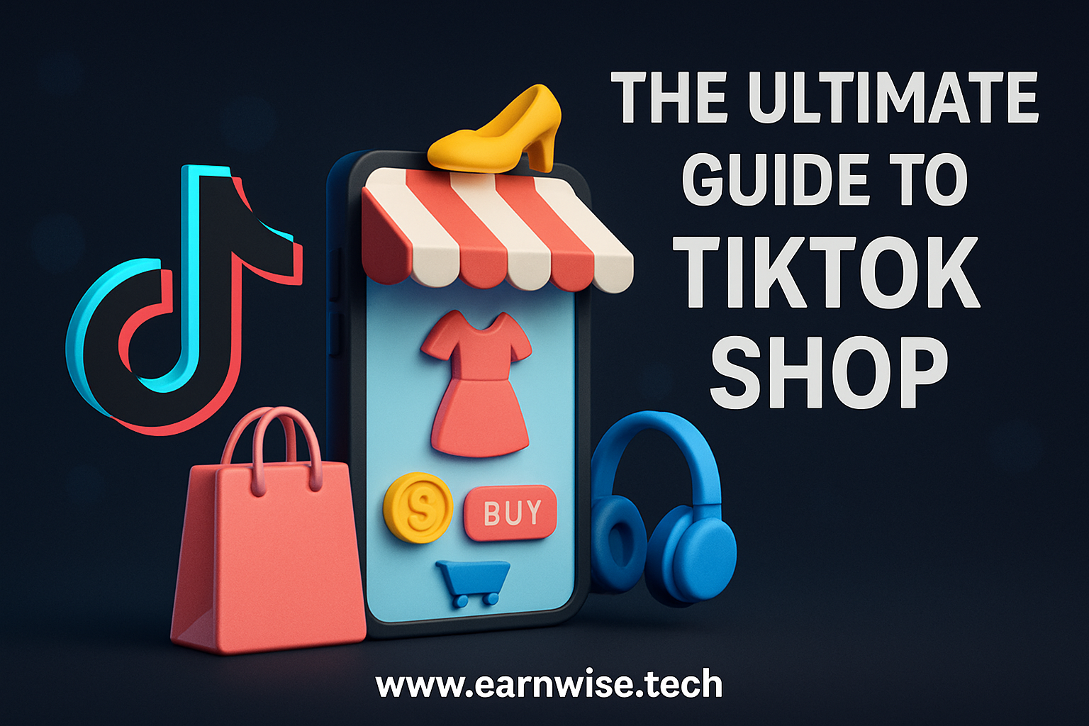 An infographic showing the ultimate guide to TikTok Shop for e-commerce sellers in 2025, with tips on content and sales.